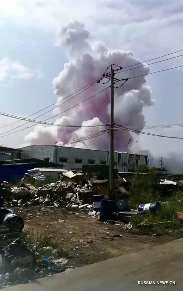 Число пострадавших при взрыве на химическом заводе в Южном Китае возросло до 6 человек