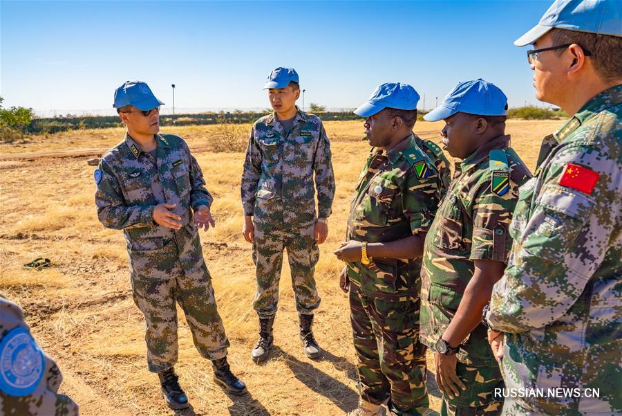 Китайские миротворцы в Судане успешно завершили очистку территории в первых трех лагерях ЮНАМИД