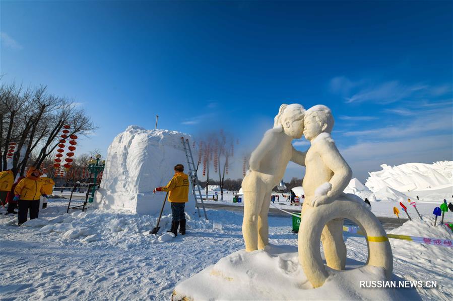 В Харбине открылся международный конкурс снежной скульптуры