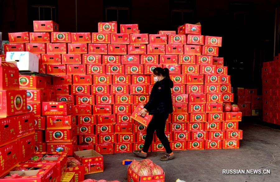 В Китае восстанавливается работа оптовых рынков и супермаркетов