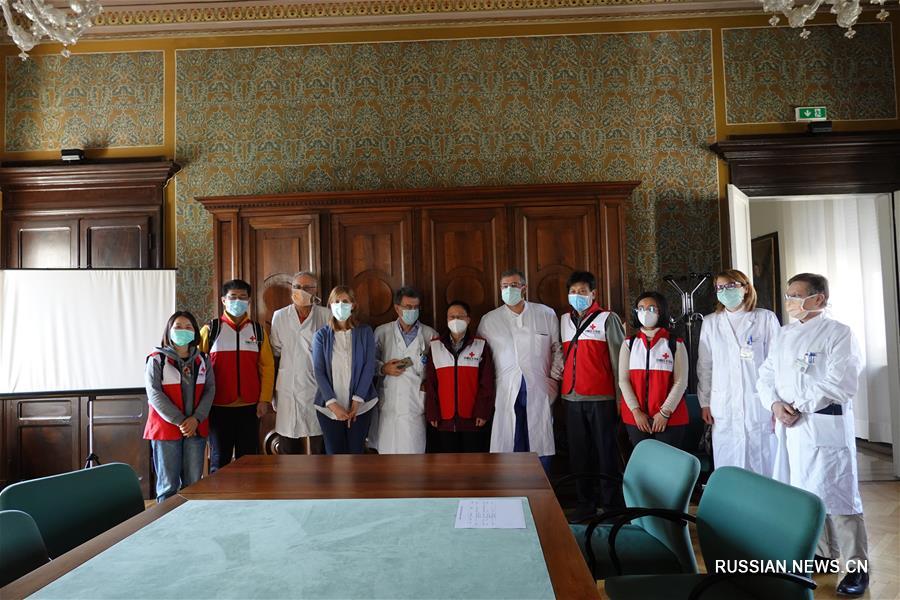 Работа китайских эпидемиологов в Италии