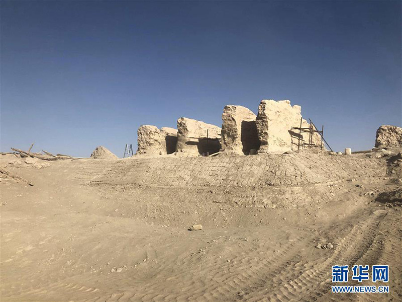 Китай восстанавливает архитектурные объекты в древнем городе Лоулань в Синьцзяне