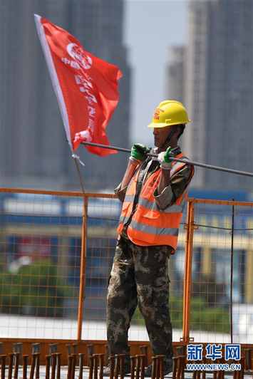Строительство объекта для проведения Азиатских игр 2022 года в китайском городе Шаосин