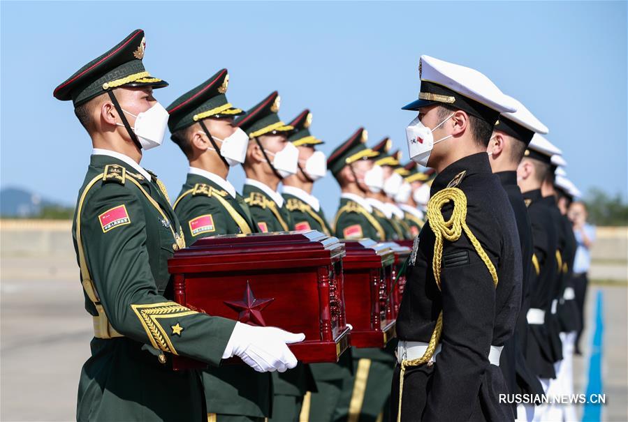 В РК прошла церемония передачи седьмой группы останков китайских добровольцев, павших в Корейской войне