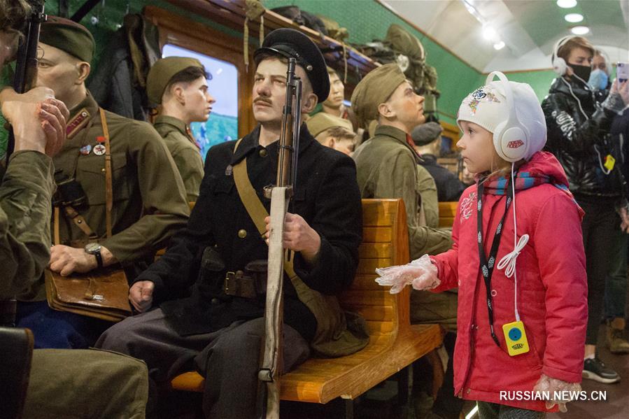 Поезд Победы прибыл в Санкт-Петербург