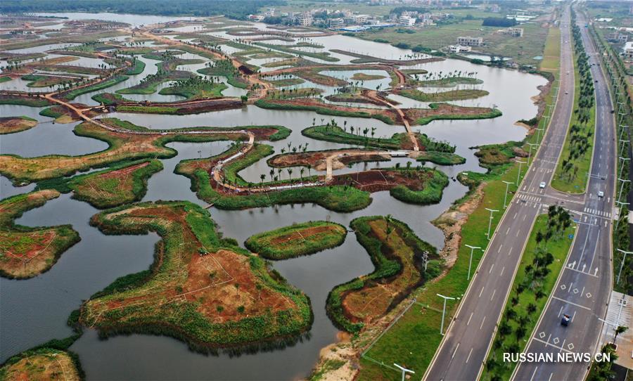 Зеленое преображение нового района в провинции Хайнань