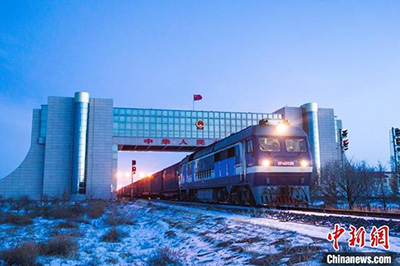 Количество стандартных железнодорожных линий на сухопутном порту между Китаем и Монголией увеличено до трех