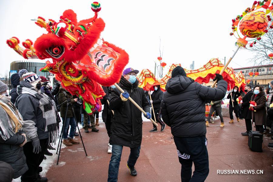 В районе "Чайнатаун" в Чикаго США официально стартовало празднование китайского Нового года