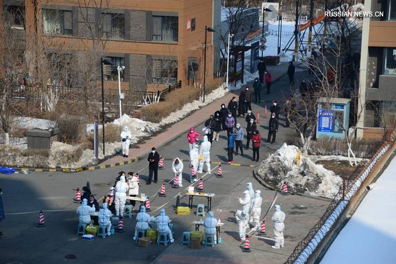 В китайском городе Чанчунь проходит общегородское тестирование на нуклеиновые кислоты COVID-19