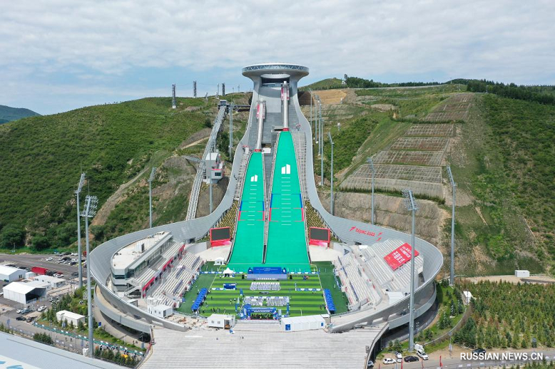 Открытие Олимпийского парка в районе Чунли города Чжанцзякоу