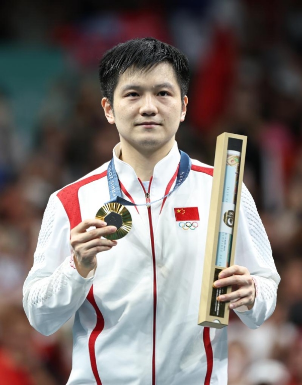 /ОИ-2024/ Китаец Фань Чжэньдун стал олимпийским чемпионом по настольному теннису в мужском одиночном разряде