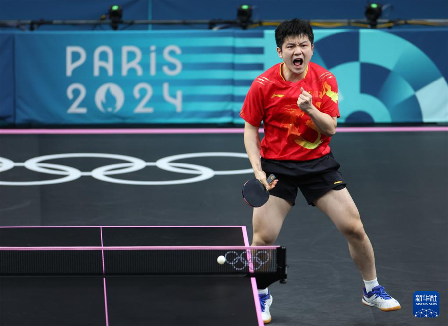 /ОИ-2024/ Китаец Фань Чжэньдун стал олимпийским чемпионом по настольному теннису в мужском одиночном разряде