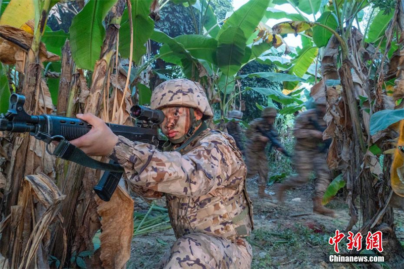 В Наньнине военнослужащие провели антитеррористические учения