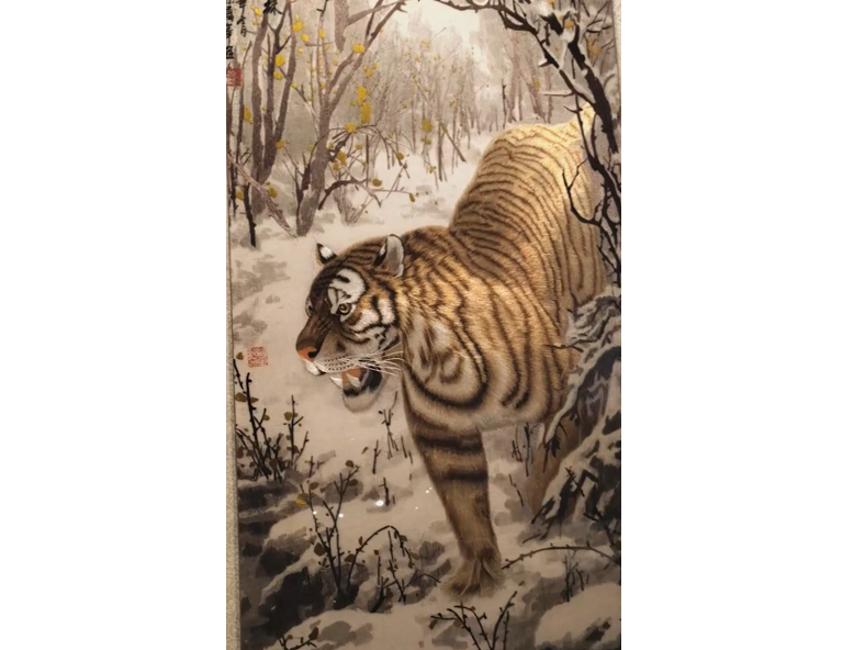 Необычная вышивка на бумаге сюань