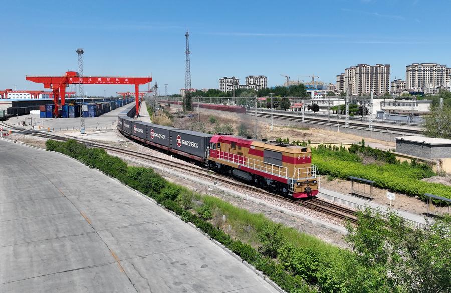 С начала 2025 г. международный сухопутный порт на севере Китая обслужил более 1 000 поездов Китай-Европа