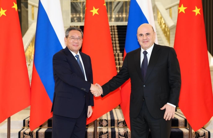 Китай готов углублять сотрудничество с Россией в сферах инвестиций, энергетики и сельского хозяйства -- премьер Госсовета КНР