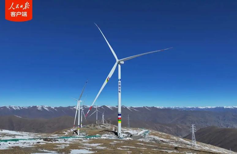 В Сицзане подключили к энергосети ветроэлектростанцию c генераторами наибольшей единичной мощности