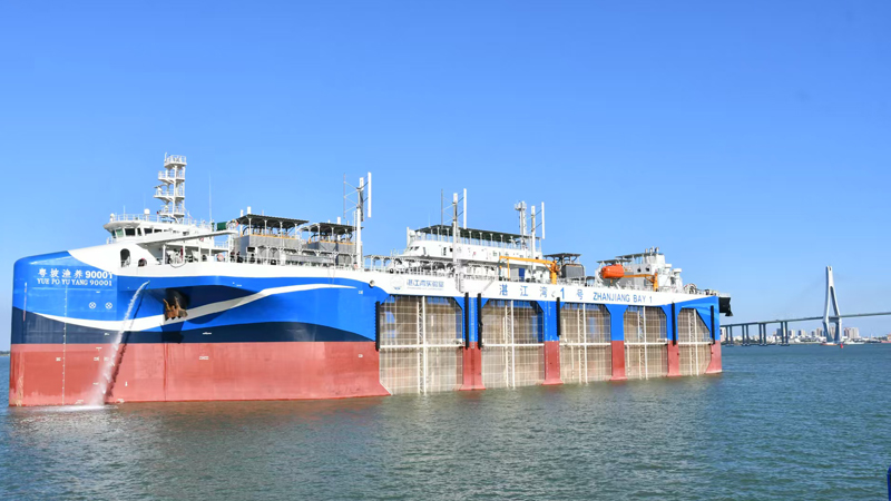 Инновационное судно для аквакультуры сдано в эксплуатацию в Южном Китае