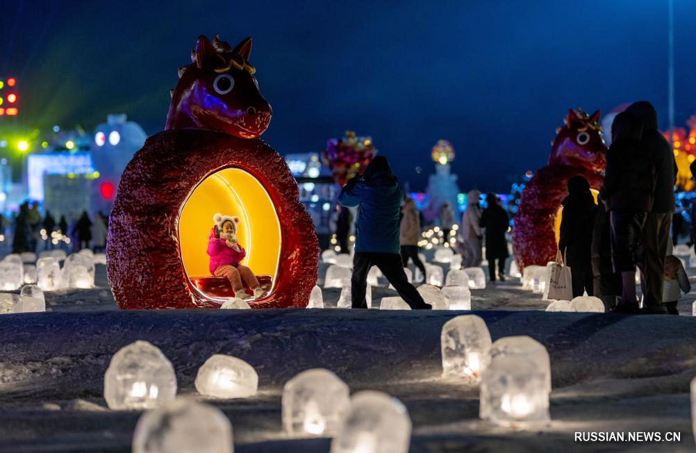В городе Хух-Хото открылся тематический фестиваль льда и снега