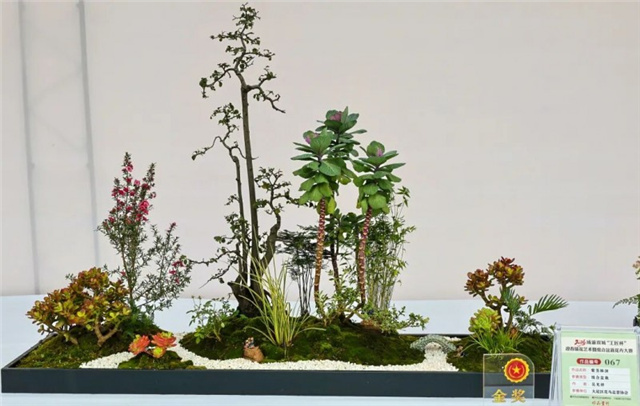 В Чунцине мастера флористики встретили Новый год конкурсом цветочного искусства