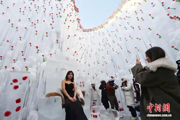 В провинции Цзилинь расцвело «ледяное сердце»