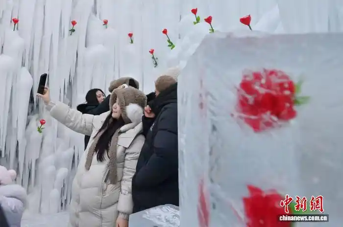 В провинции Цзилинь расцвело «ледяное сердце»