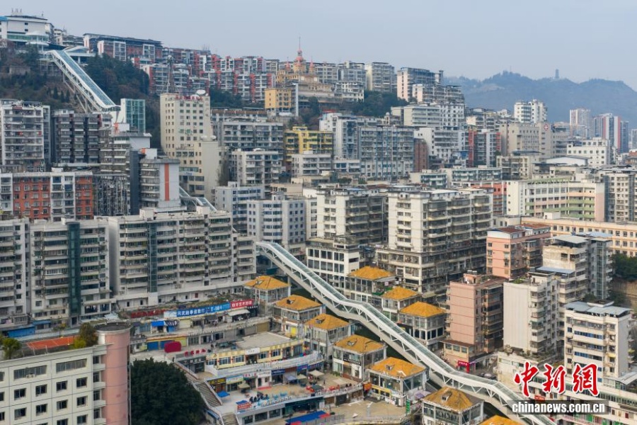 В Чунцине откроется эскалаторный комплекс с перепадом высот 240 м