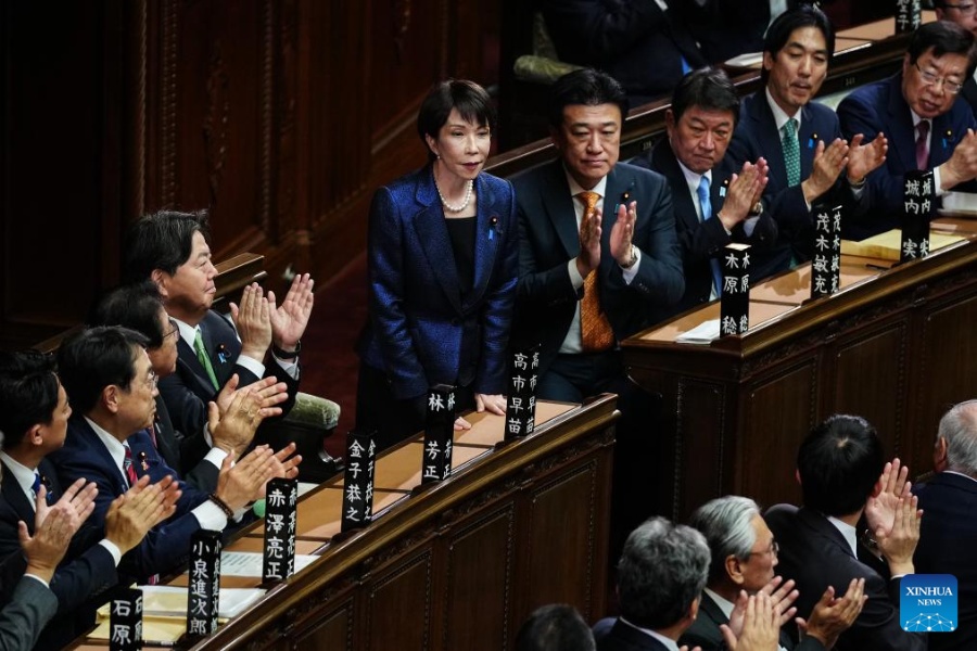 Санаэ Такаити официально переизбрана на пост премьер-министра Японии