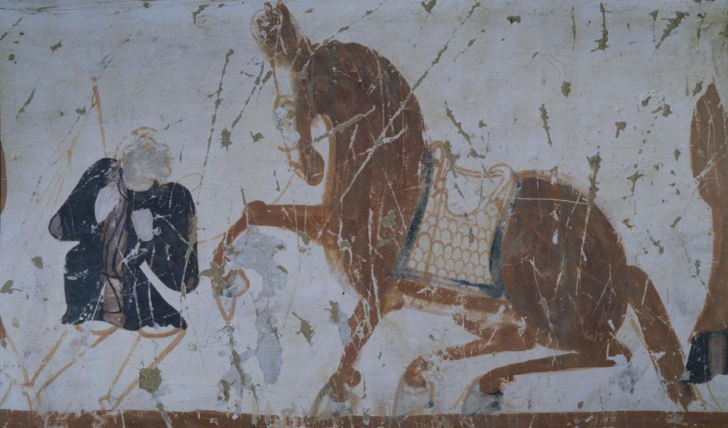 «Лошадь» в пещерах Могао в Дуньхуане