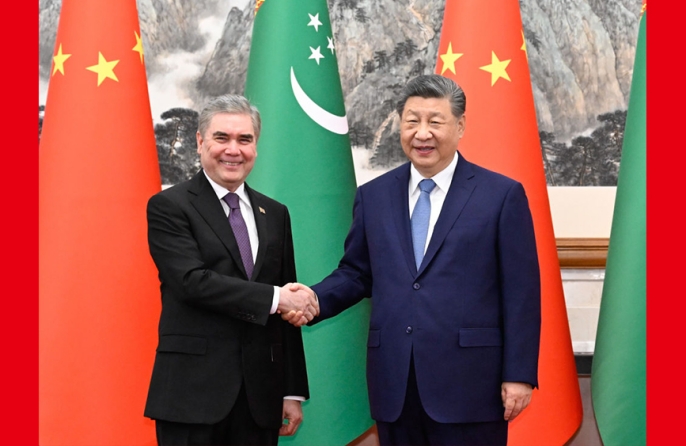 Си Цзиньпин призвал укреплять сотрудничество с Туркменистаном в сфере природного газа, торговли и нересурсных отраслей