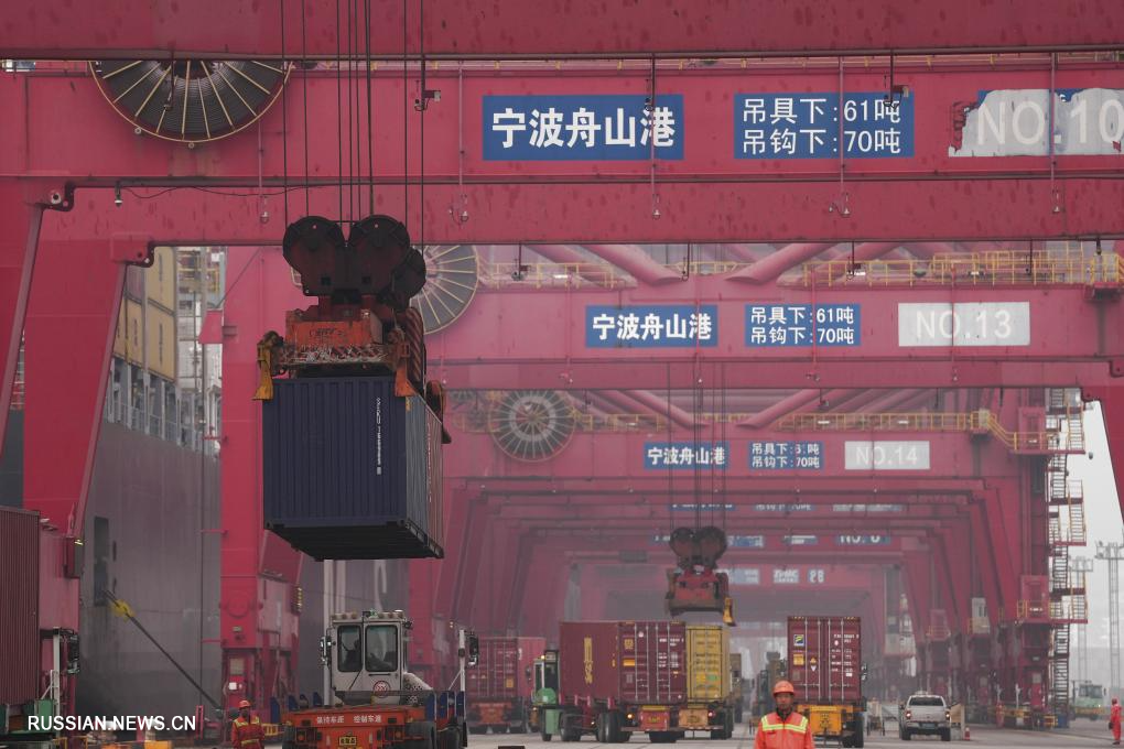В январе-феврале 2026 года грузооборот порта Нинбо-Чжоушань достиг 245 млн тонн
