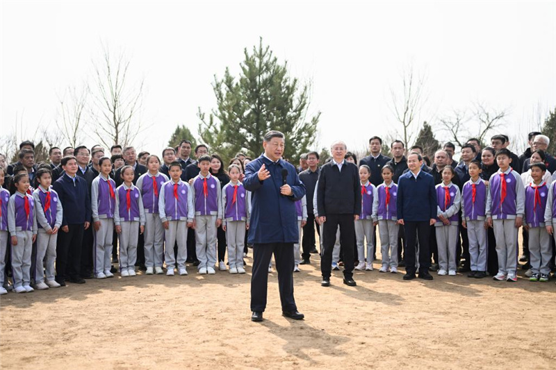 Си Цзиньпин призвал мобилизовать все общество для активного участия в лесонасаждении