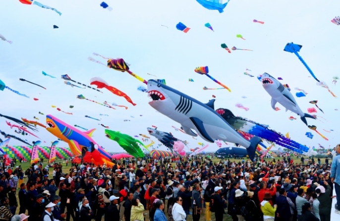 В Вэйфане стартовали предварительные соревнования в рамках 22-го Чемпионата мира по запуску воздушных змеев